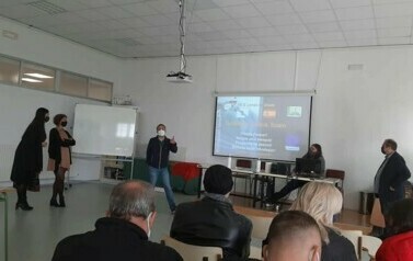 Nauczyciele podczas zajeć Erazmus w Hiszpanii.
