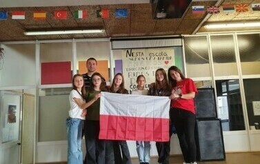 Wsp&oacute;lne zdjęcie Polskich uczni&oacute;w w Portugalii. 