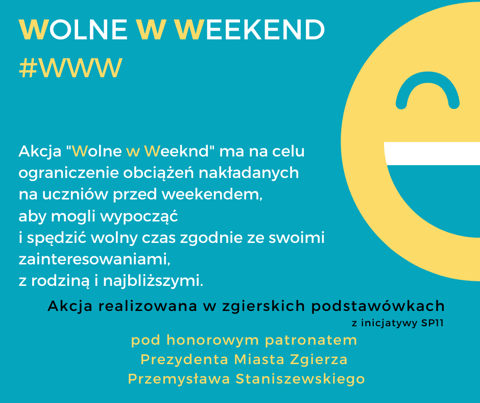 Logo Akcji Wolne w Weekend 